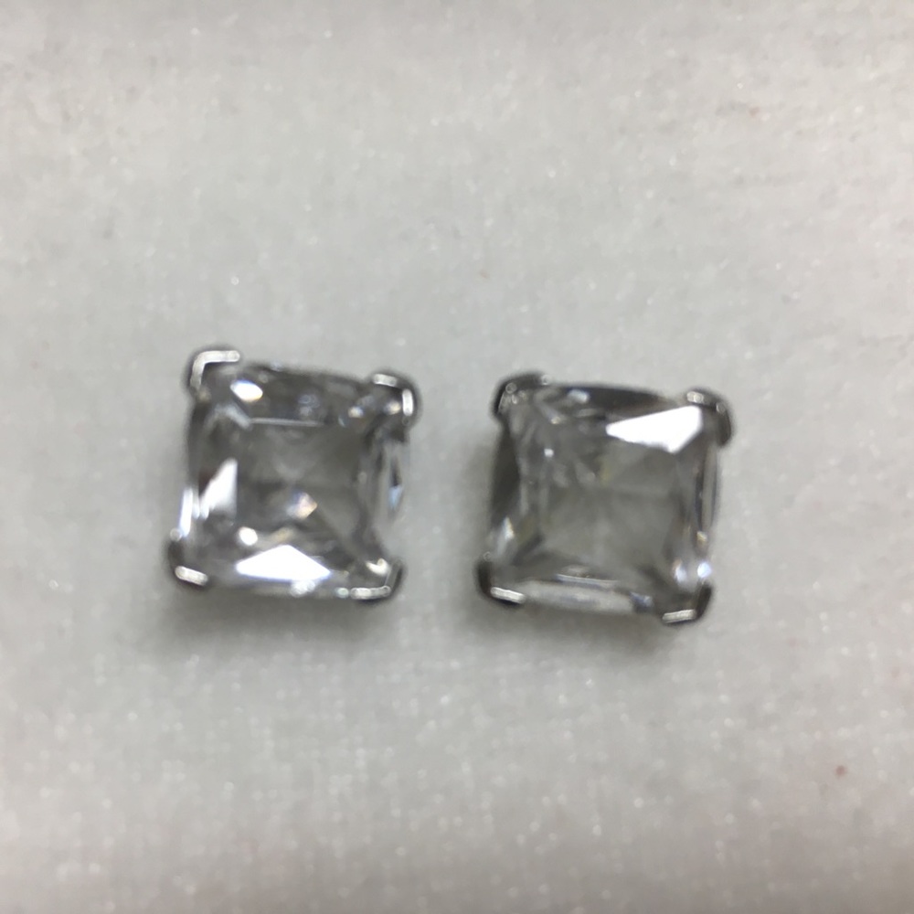 Esprit sterling silver cubic zirconia stud earrings.